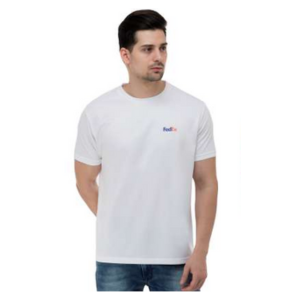 Pure White Round Neck T-Shirt